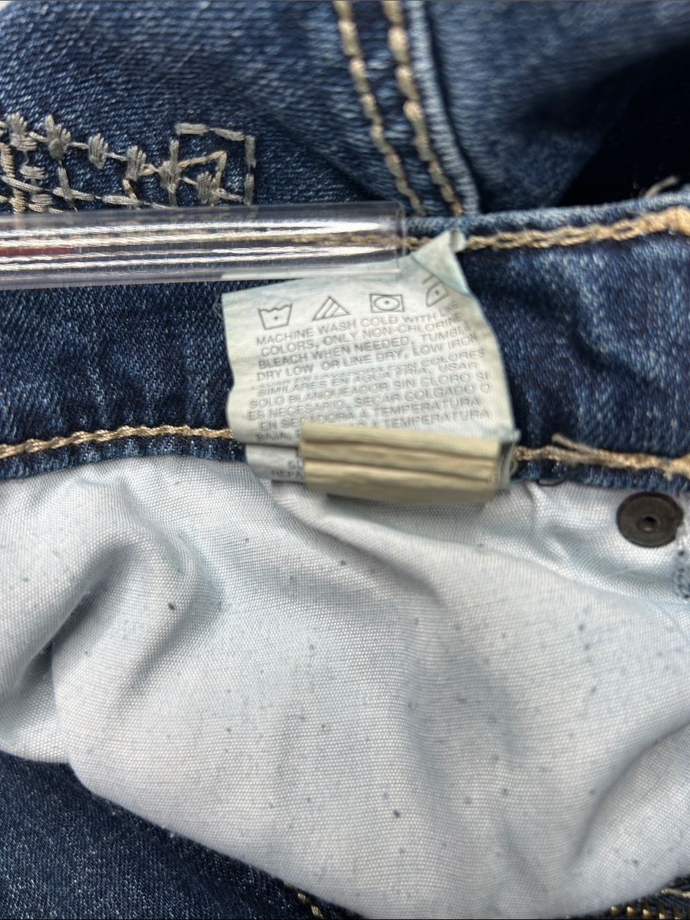 Wrangler Men’s Dark Blue Bootcut Jeans - Picture 9 of 12